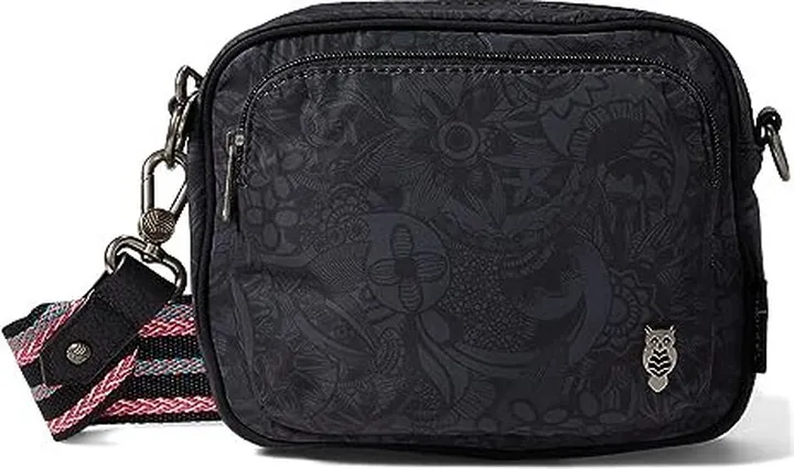 Sakroots Eco-Twill Westwood Crossbody (Black Spirit Desert) Handbags