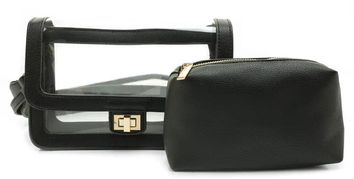 Jessie Vegan Leather Stadium Crossbody Bag