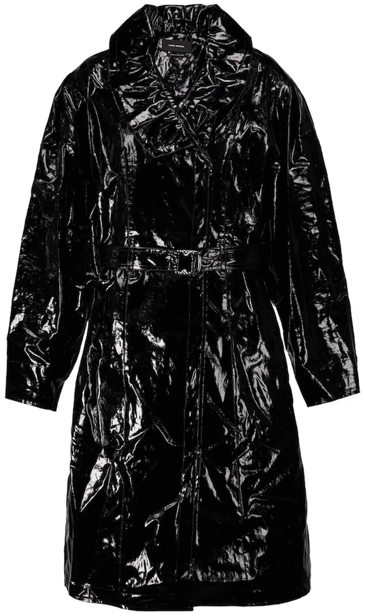 Epanima vinyl trench coat