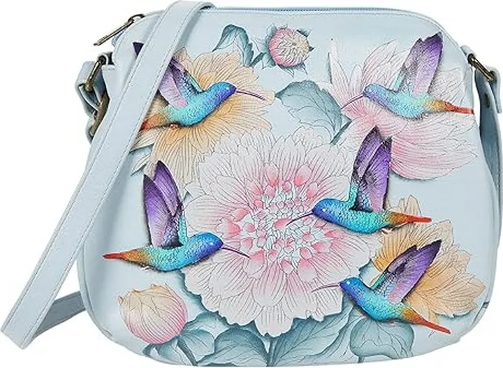 Anuschka Convertible Medium Bag 691 (Rainbow Birds) Handbags