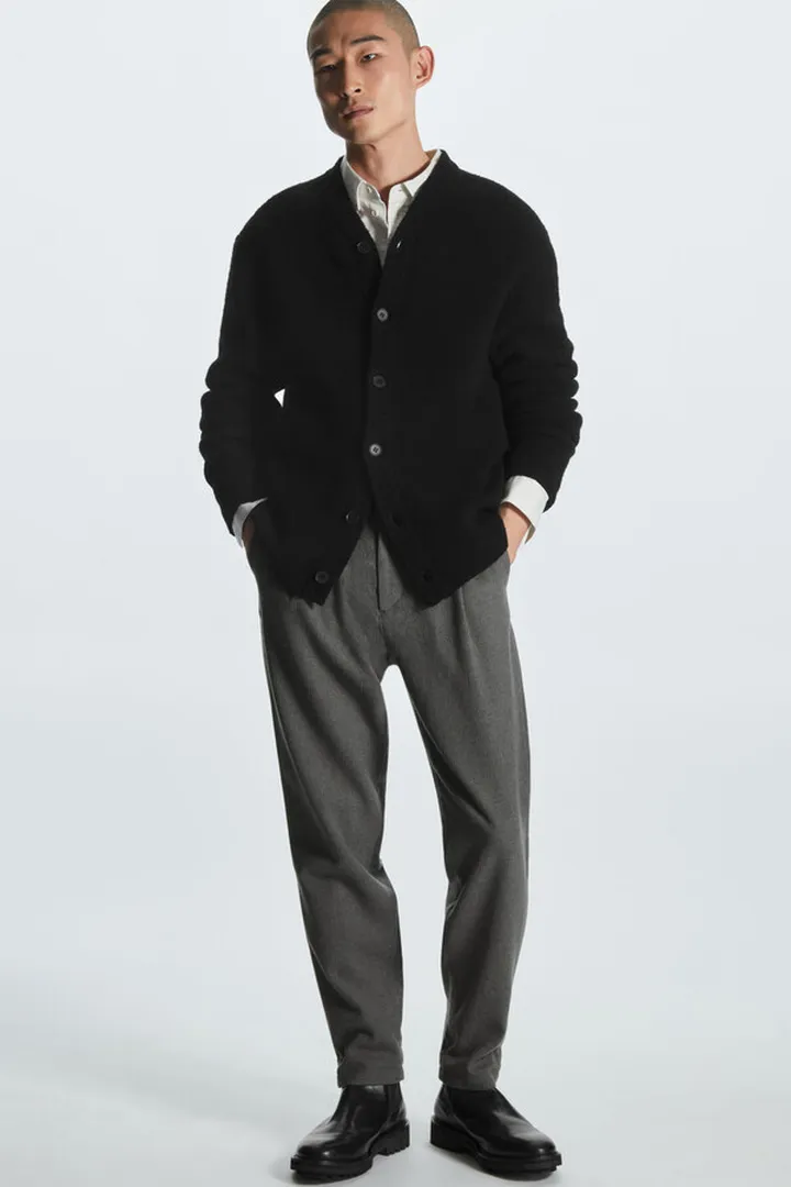 Tapered Wool Chinos