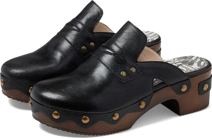 Eric Michael Delphi (Black) Women's Clog Shoes