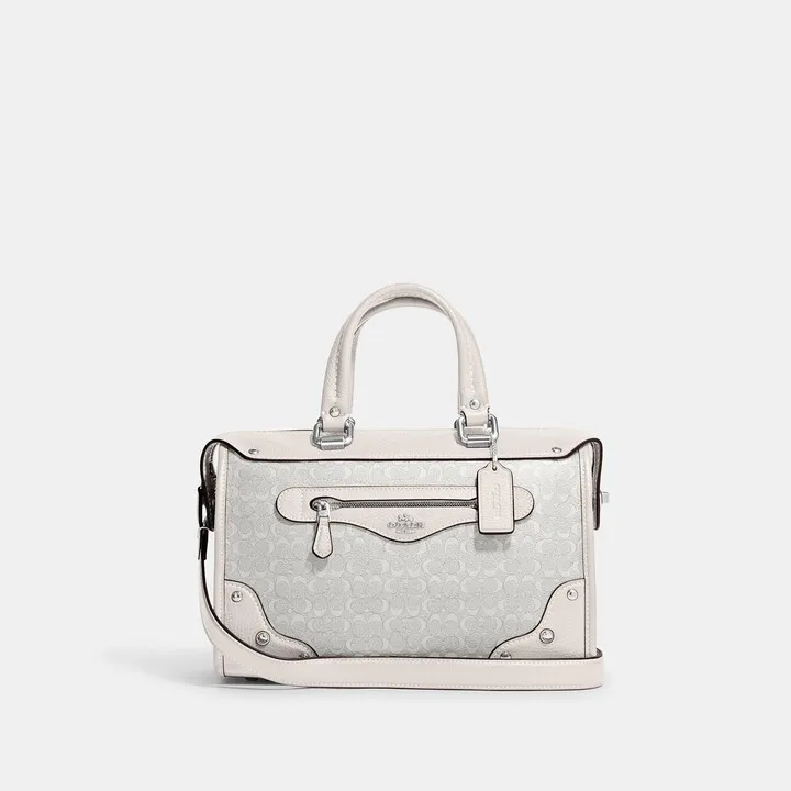 Millie Satchel In Colorblock Signature Canvas