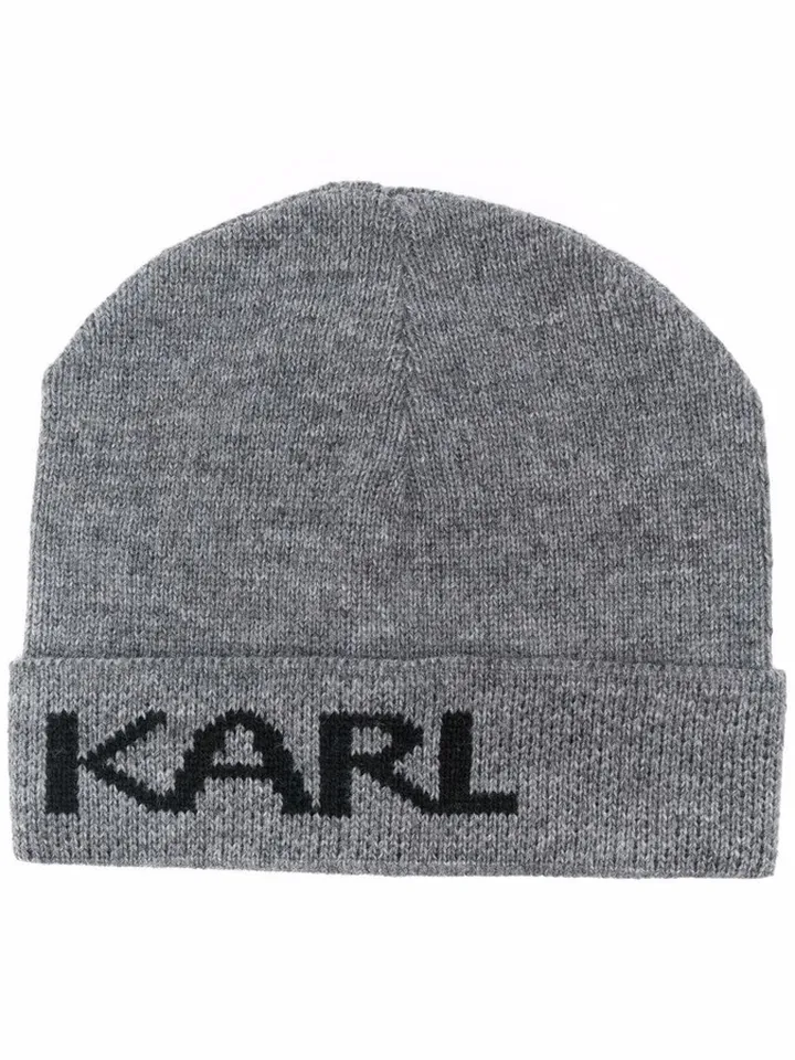 Logo-Print Beanie