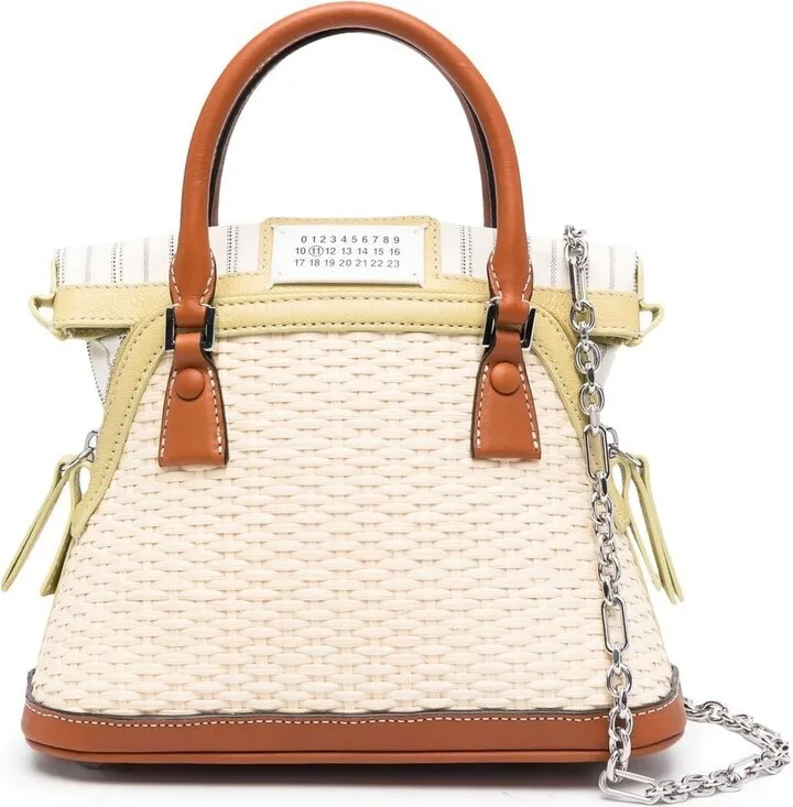 5Ac Classique Raffia Micro Bag