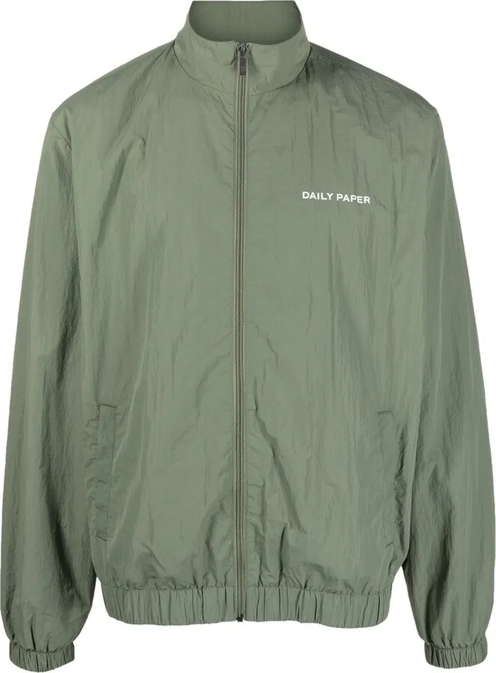 Chest Logo-Print Detail Bomber Jacket