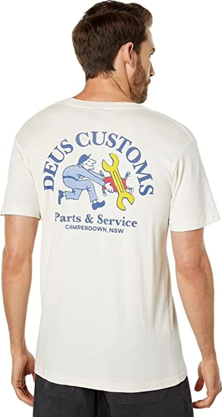 Deus Ex Machina Treasury Tee (Vintage White) Men's Clothing