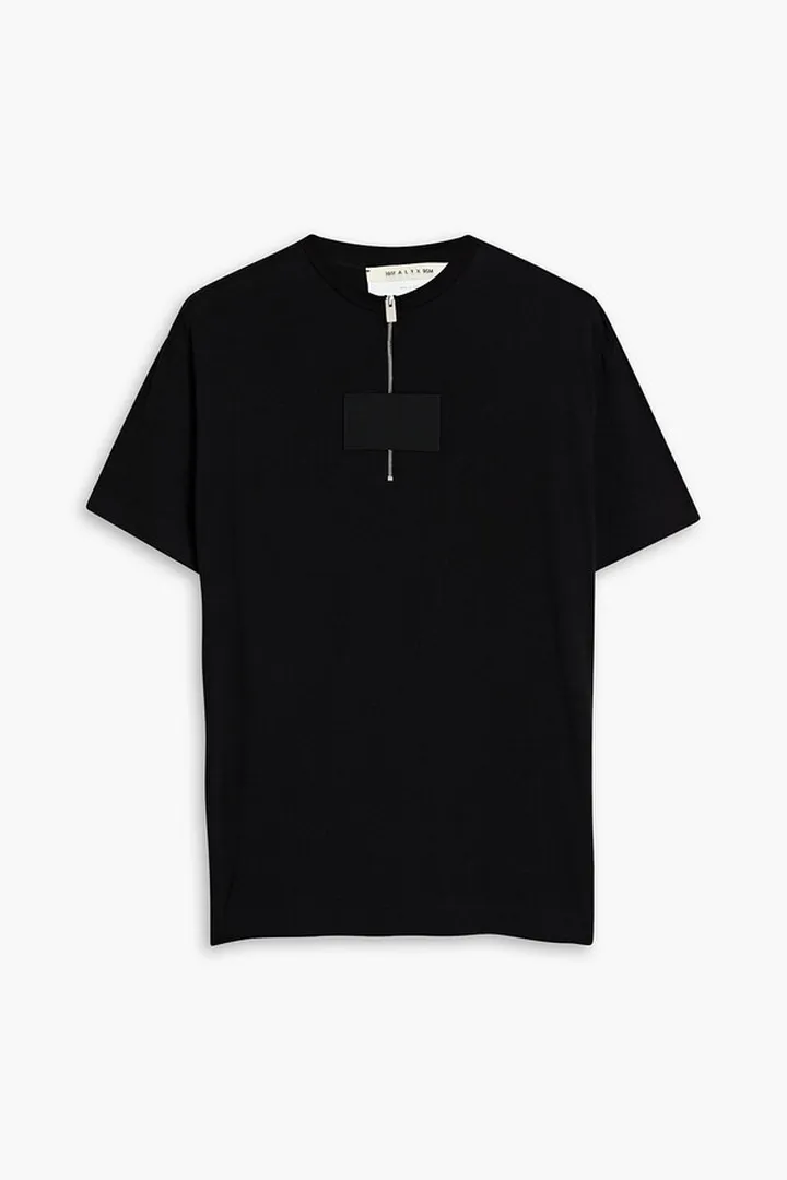 Appliquéd cotton-jersey T-shirt