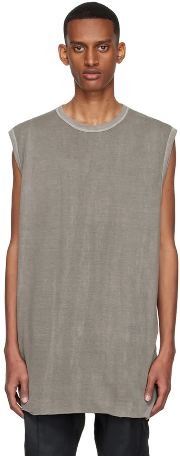 Boris Bidjan Saberi Gray Cotton T-Shirt