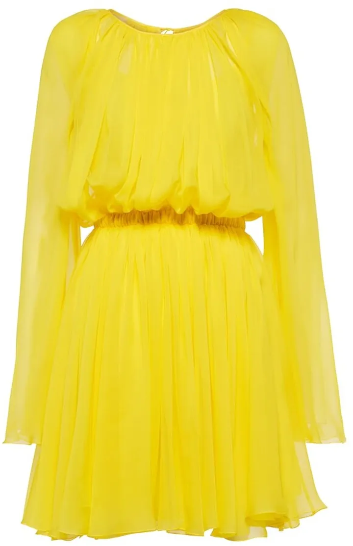 Silk chiffon minidress