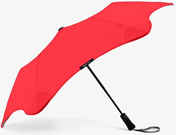 Womens Red Metro Woven Umbrella 100cm