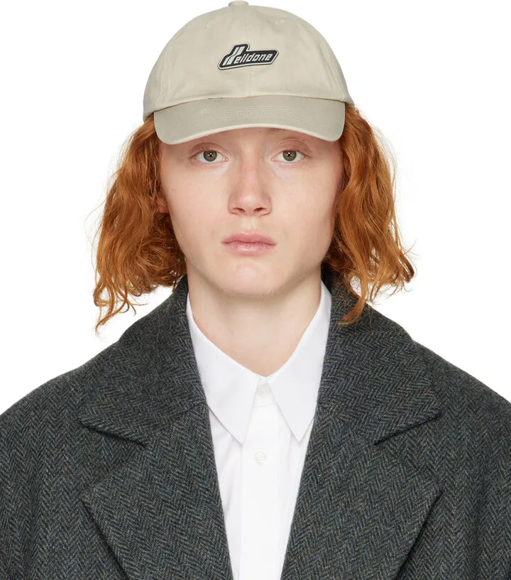 We11done Beige Wappen Cap