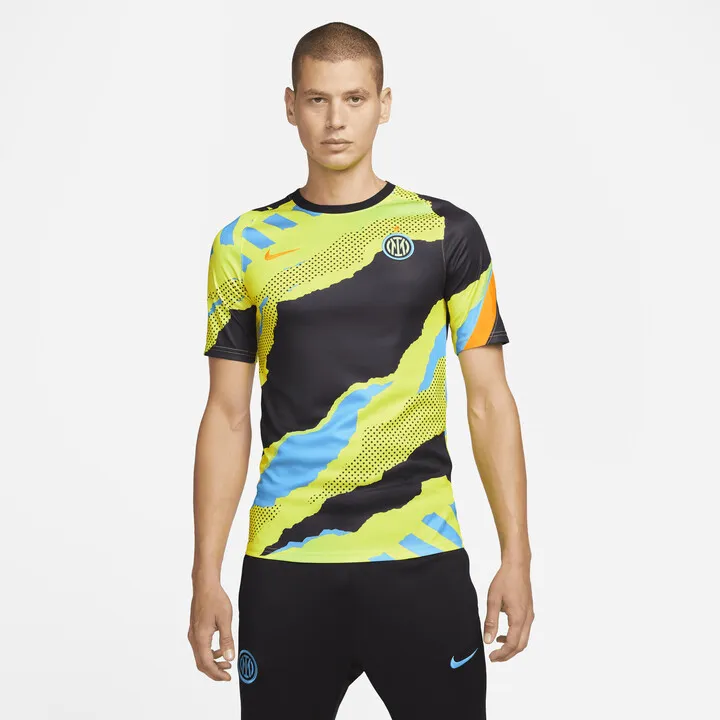 Inter Milan Nike Men's Dri-FIT Pre-Match Soccer Top in Black
