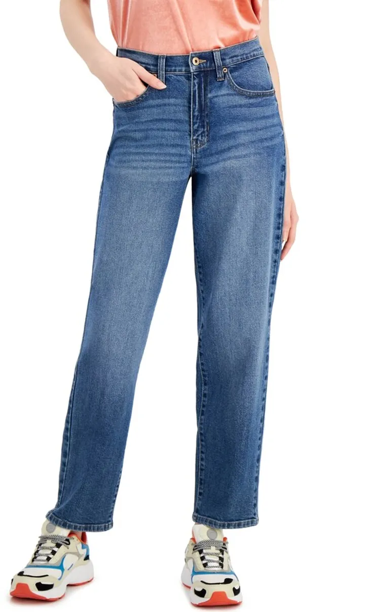 Celebrity Pink Juniors' High Rise Straight Jeans
