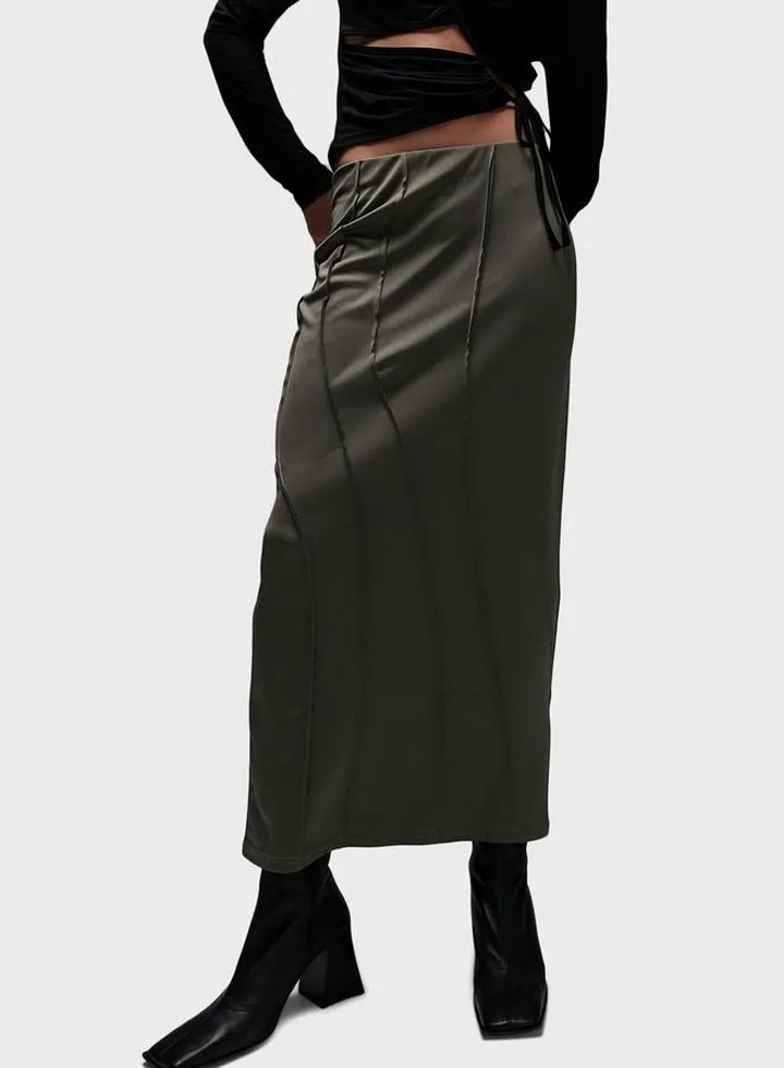 High Waist Midi Skirt
