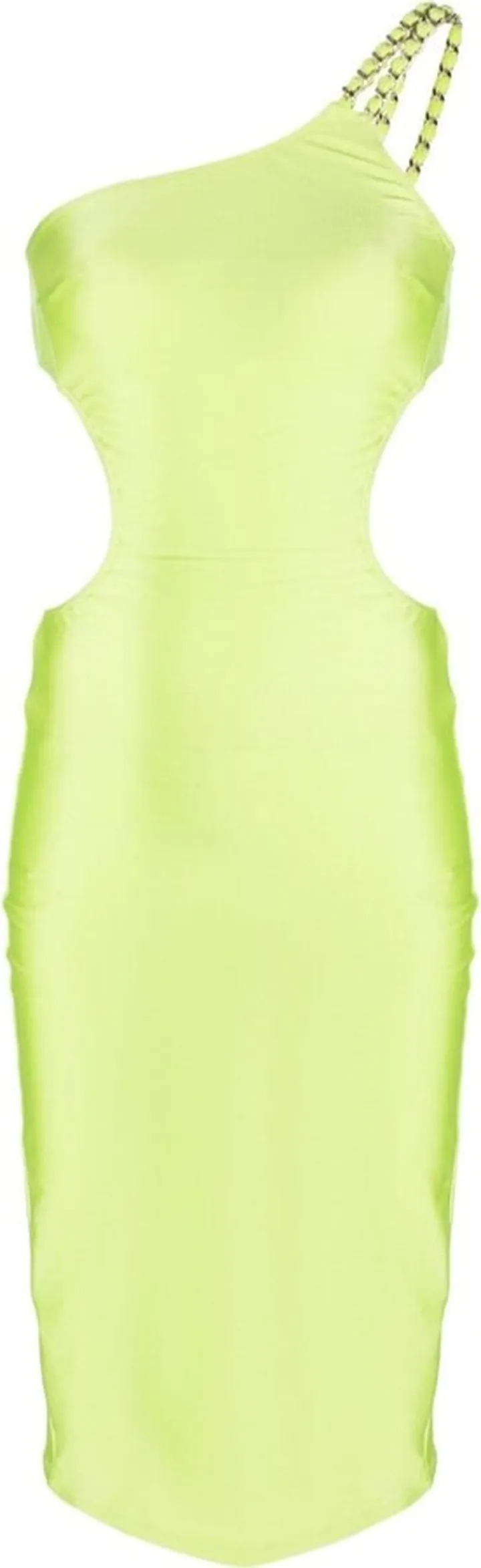 Cut-Out One-Shoulder Midi Dress