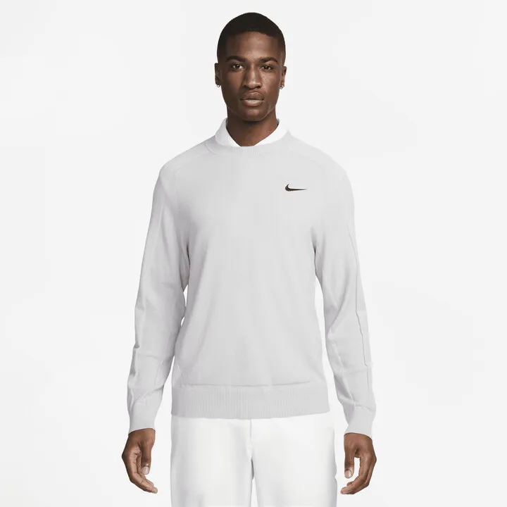 Nike Men's Tiger Woods Knit Golf Sweater in Grey