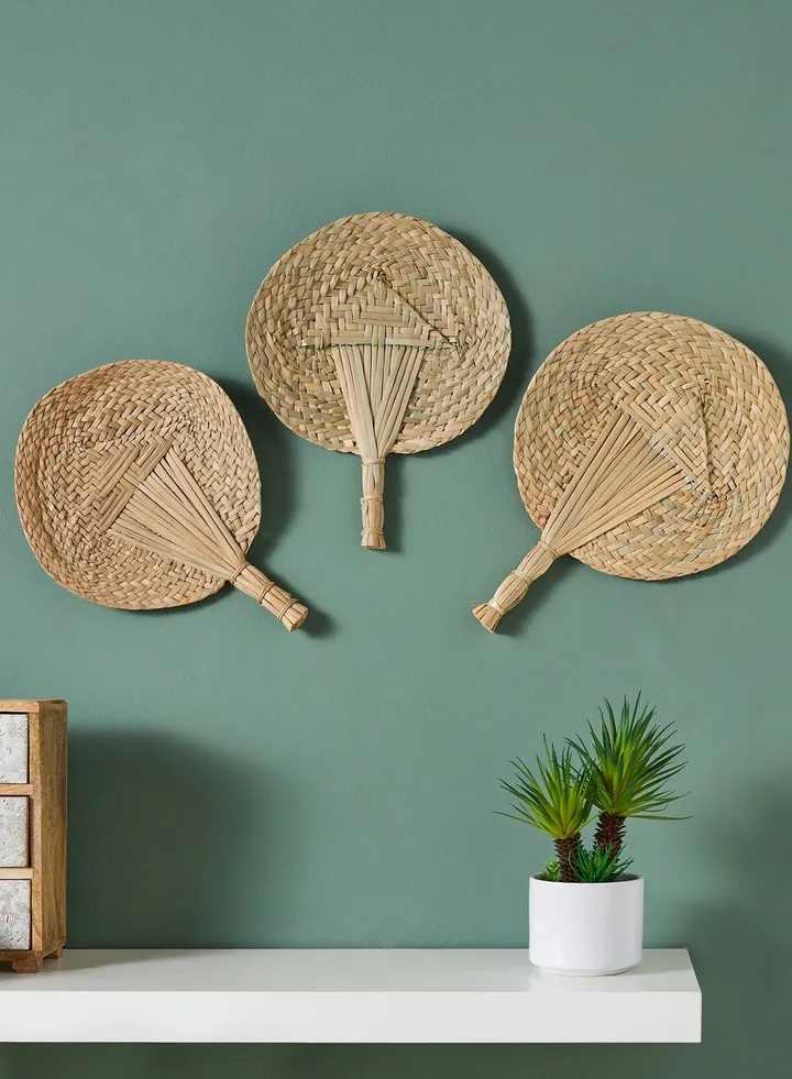 Woven Fan Wall Decor