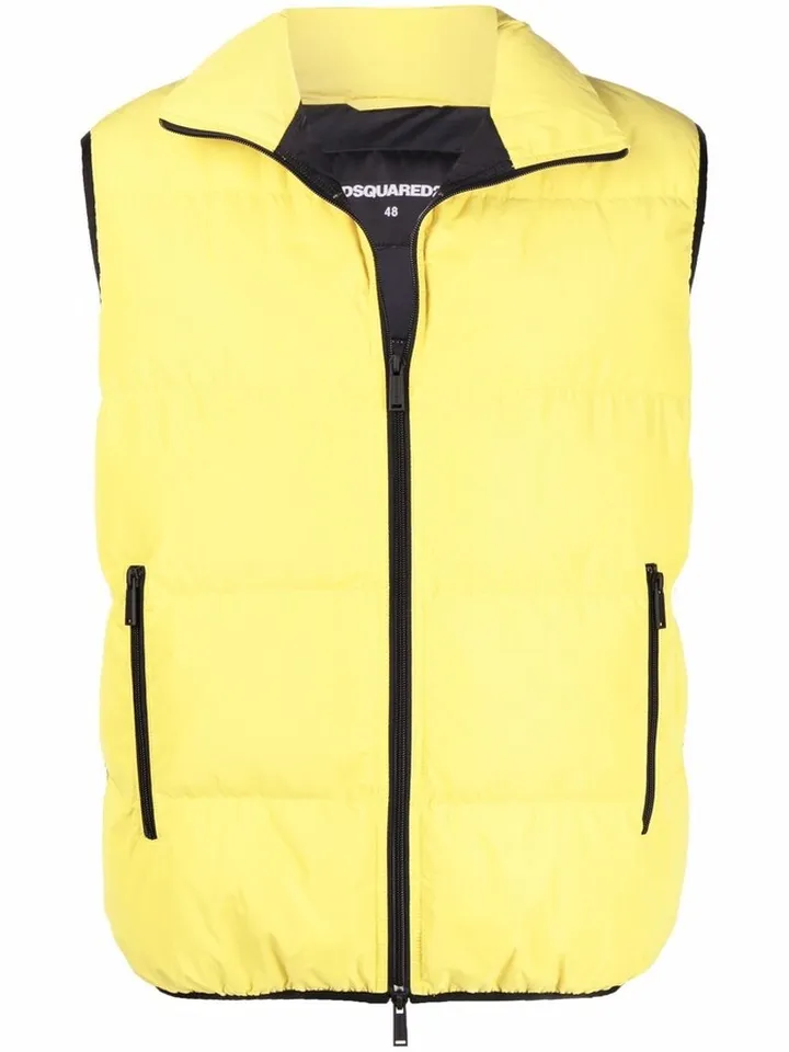 Logo-Print Padded Gilet