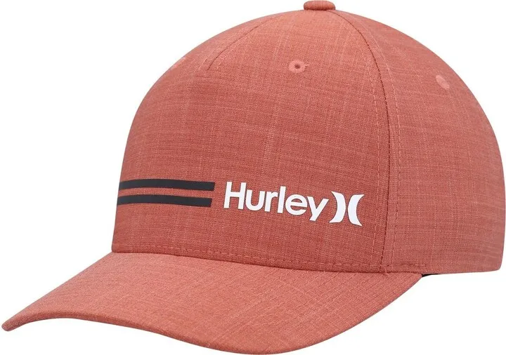 Men's Hurley Red H20-Dri Line Up Flex Hat