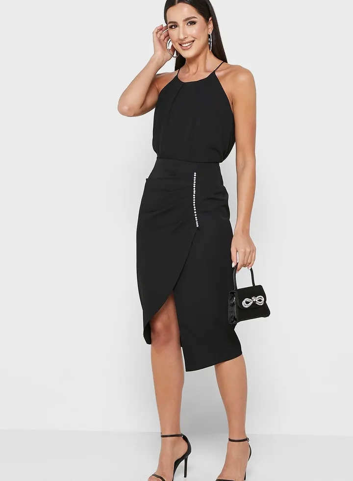 Ruched Detail Skirt