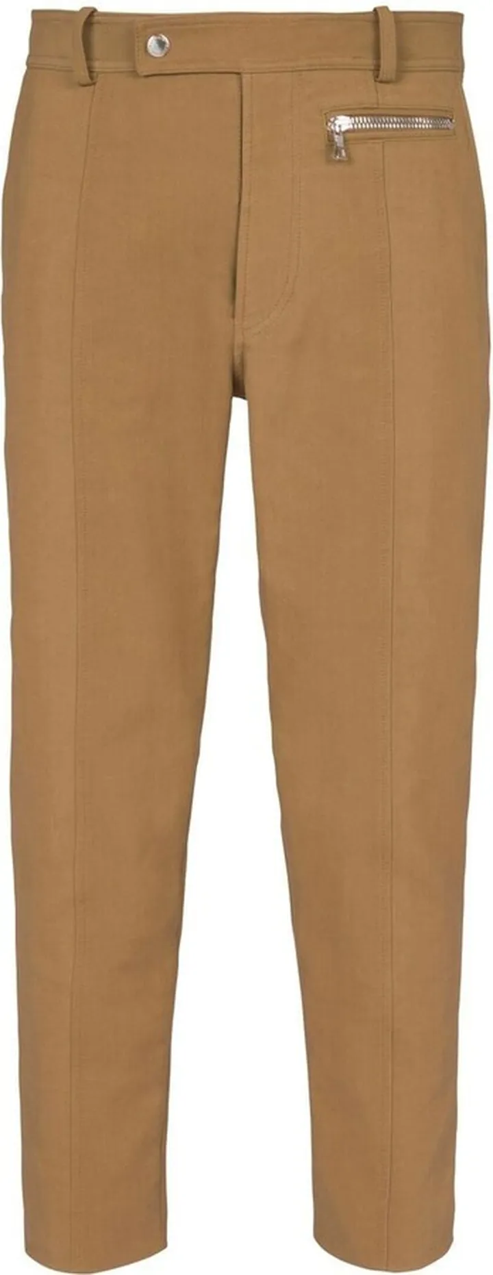 Cropped-Leg Chino Trousers