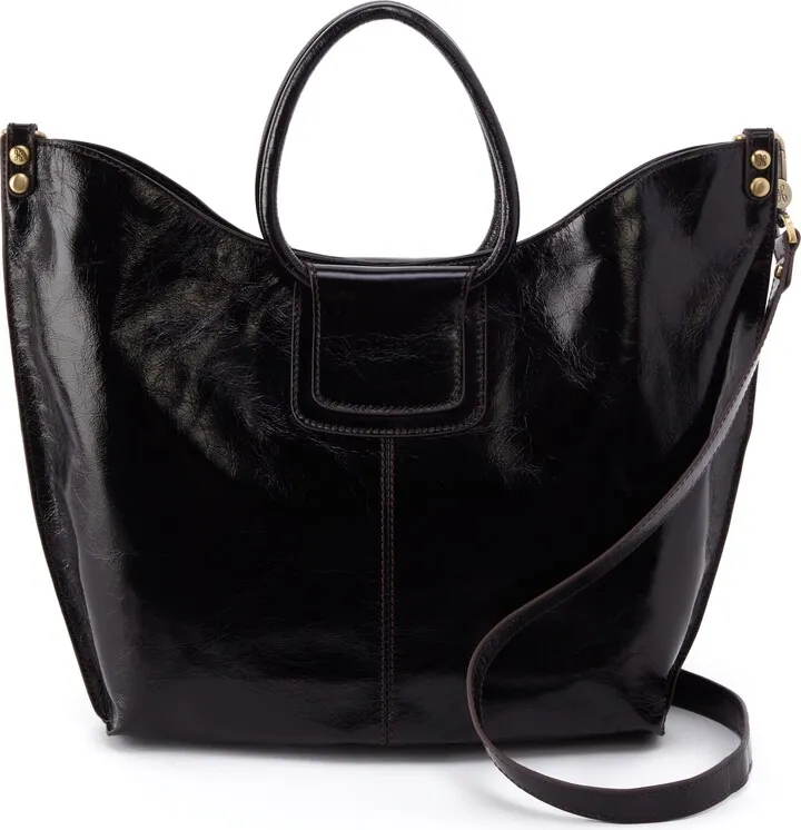 Sheila Crinkle Leather Tote