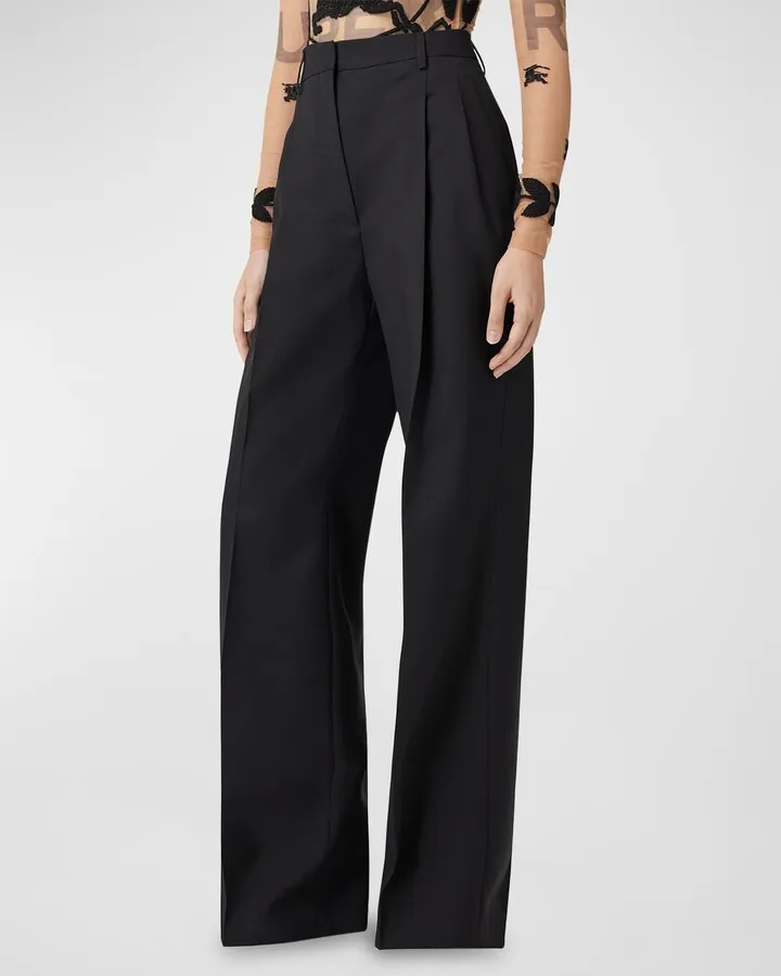 Madge Wide-Leg Trouser Pants