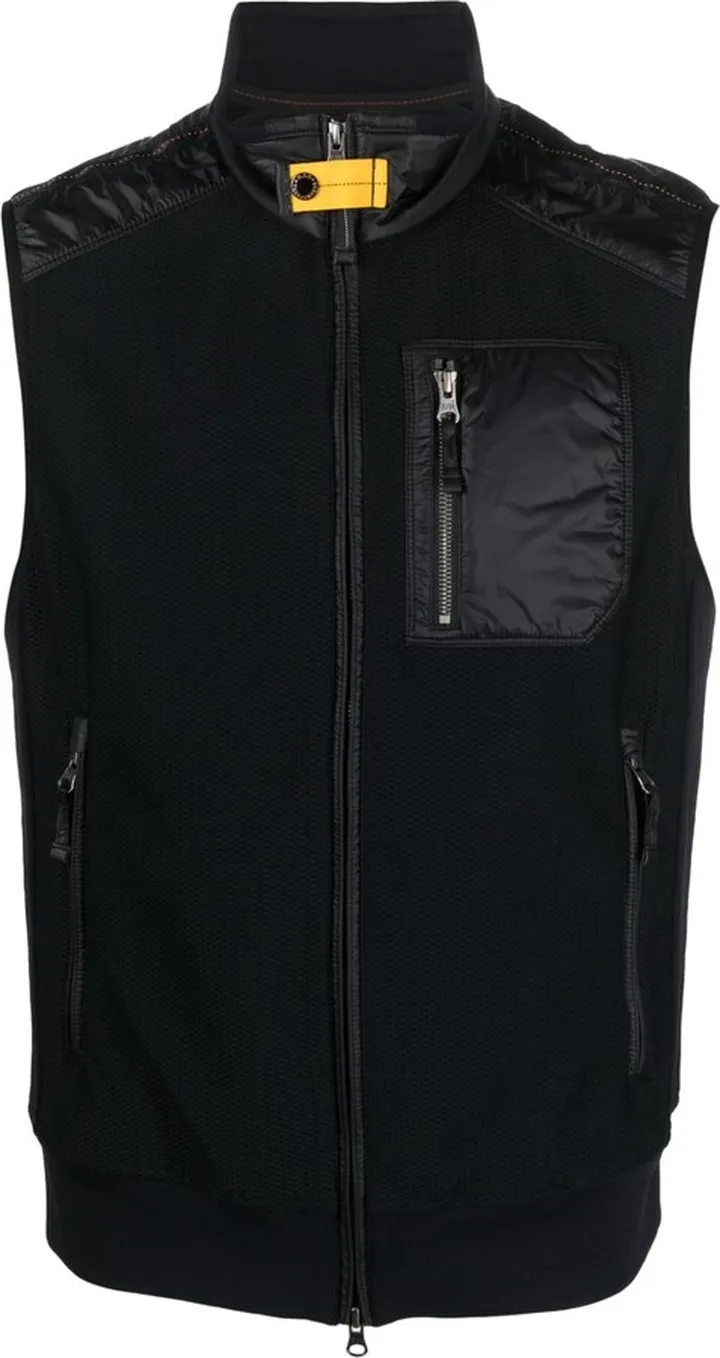 High-Neck Zip-Up Gilet