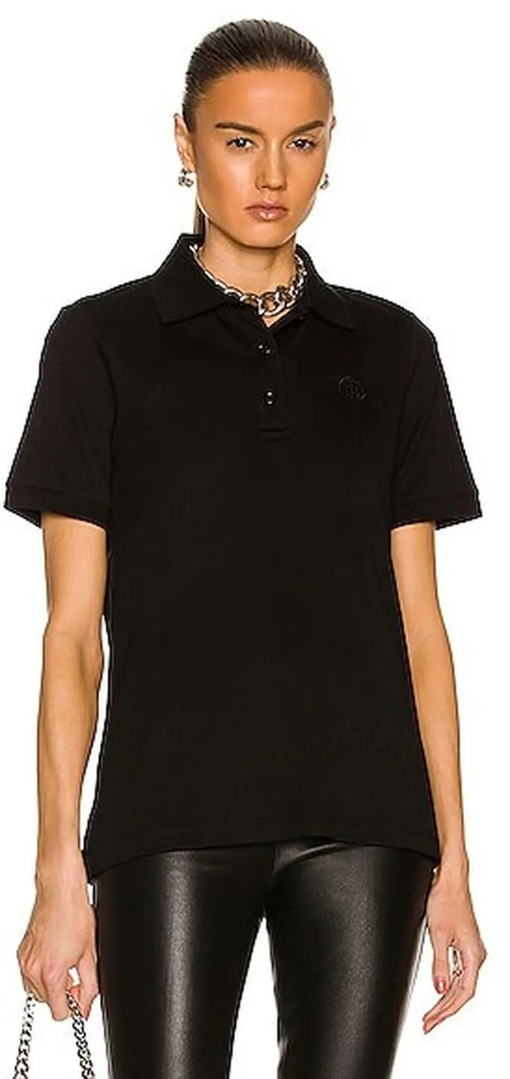 Burberry Malleco TB Polo Top in Black