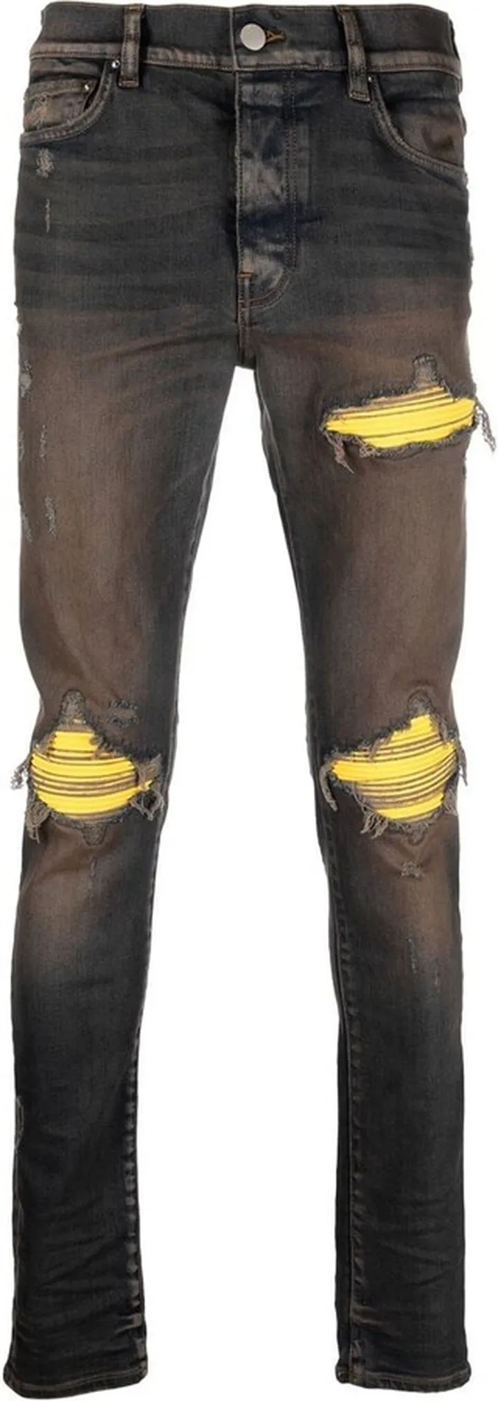 Ripped-Detail Skinny Jeans