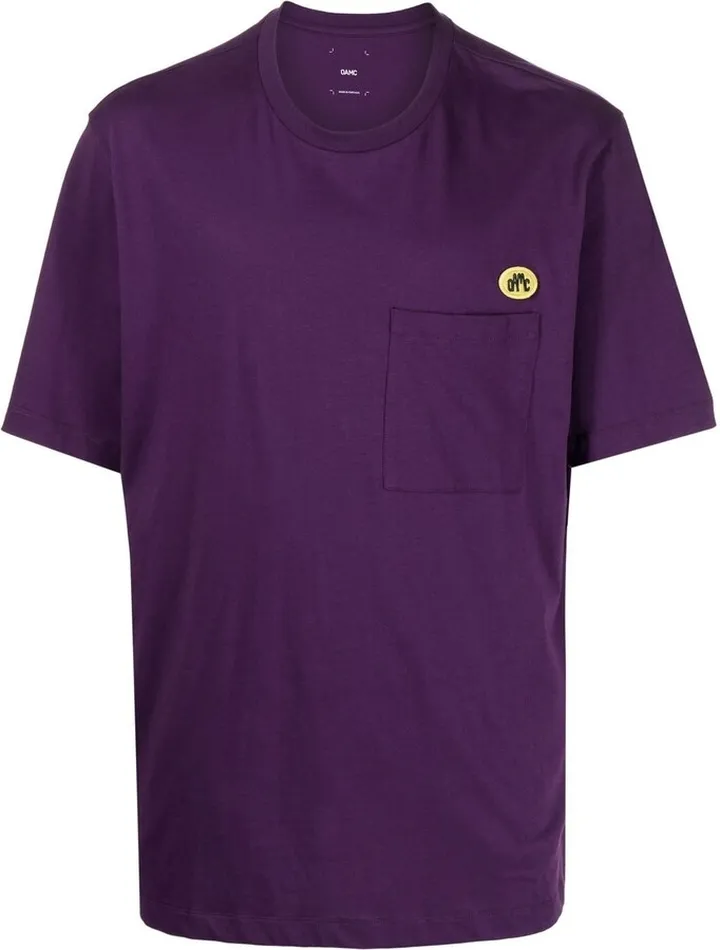 logo-patch cotton T-shirt