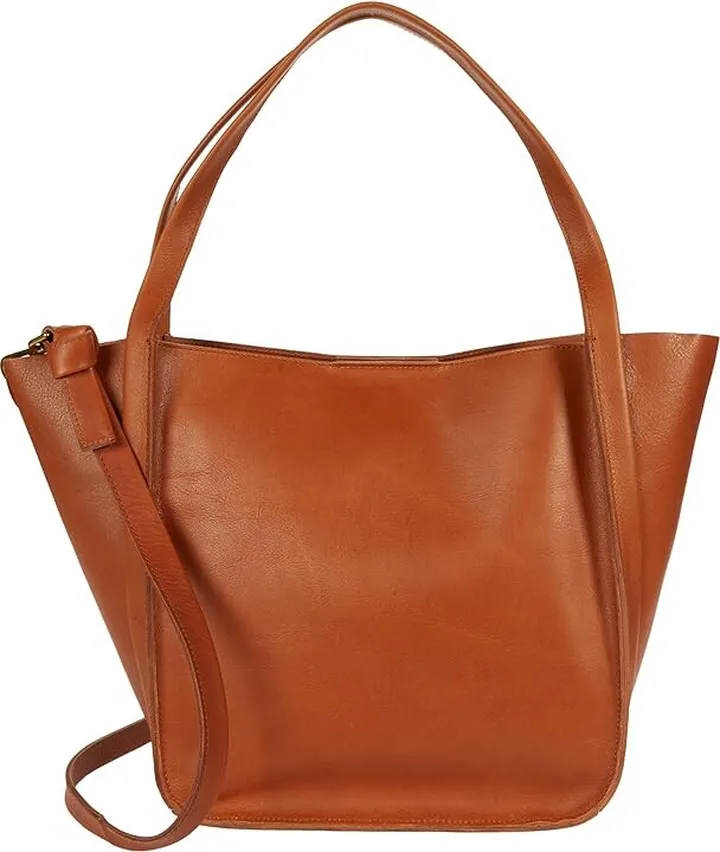 Madewell The Sydney Tote (Burnished Caramel) Handbags