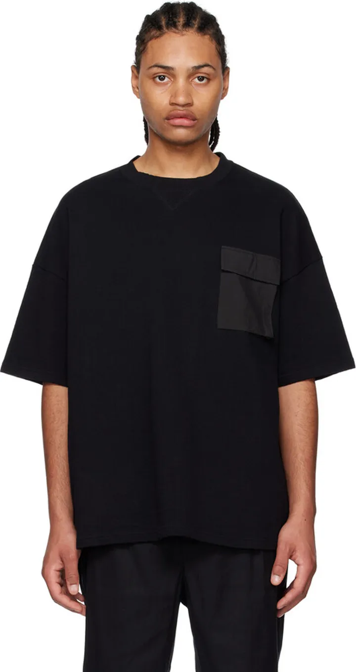 White Mountaineering®︎ Black Paneled Pocket T-Shirt