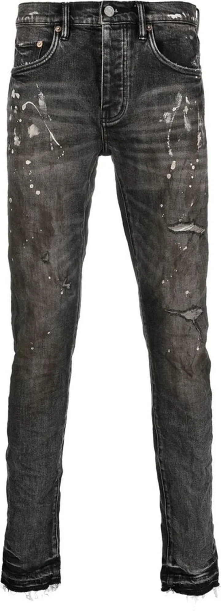 Distressed Slim-Fit Jeans