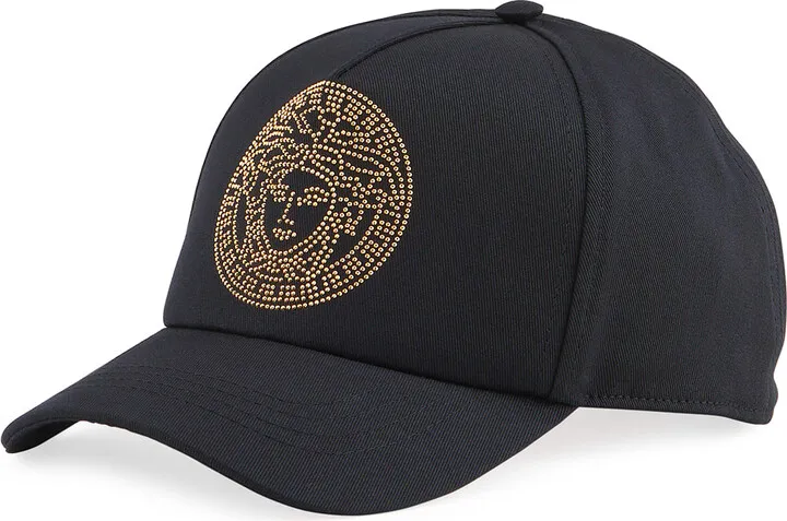 Men's Studded Medusa Logo Baseball Cap