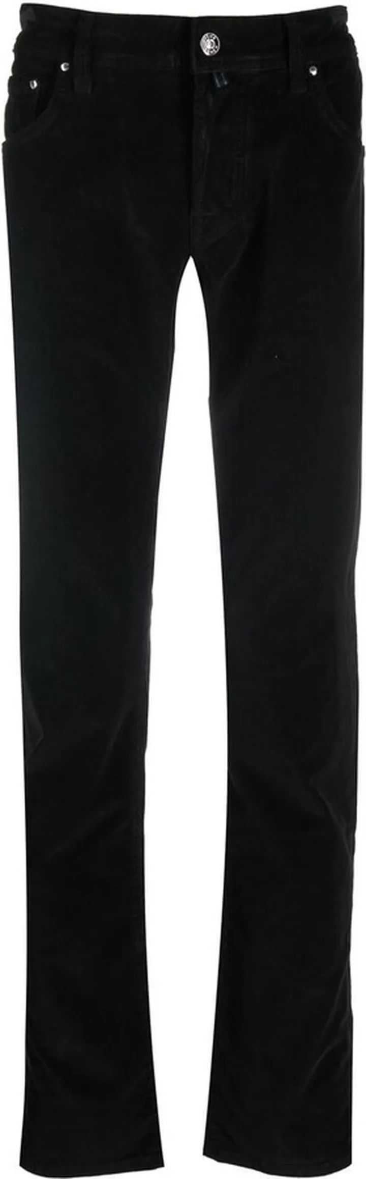 Mid-Rise Slim-Cut Trousers