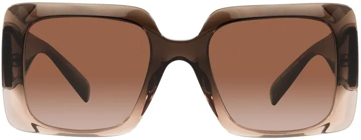 54mm Gradient Rectangle Sunglasses
