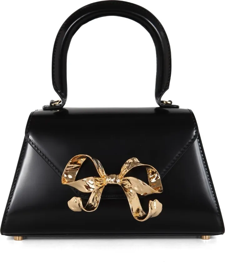 Black Bow Mini Envelope Bag