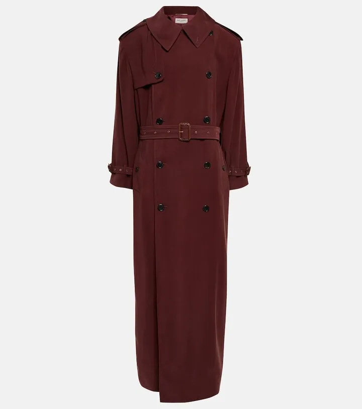 Double-breasted trench coat