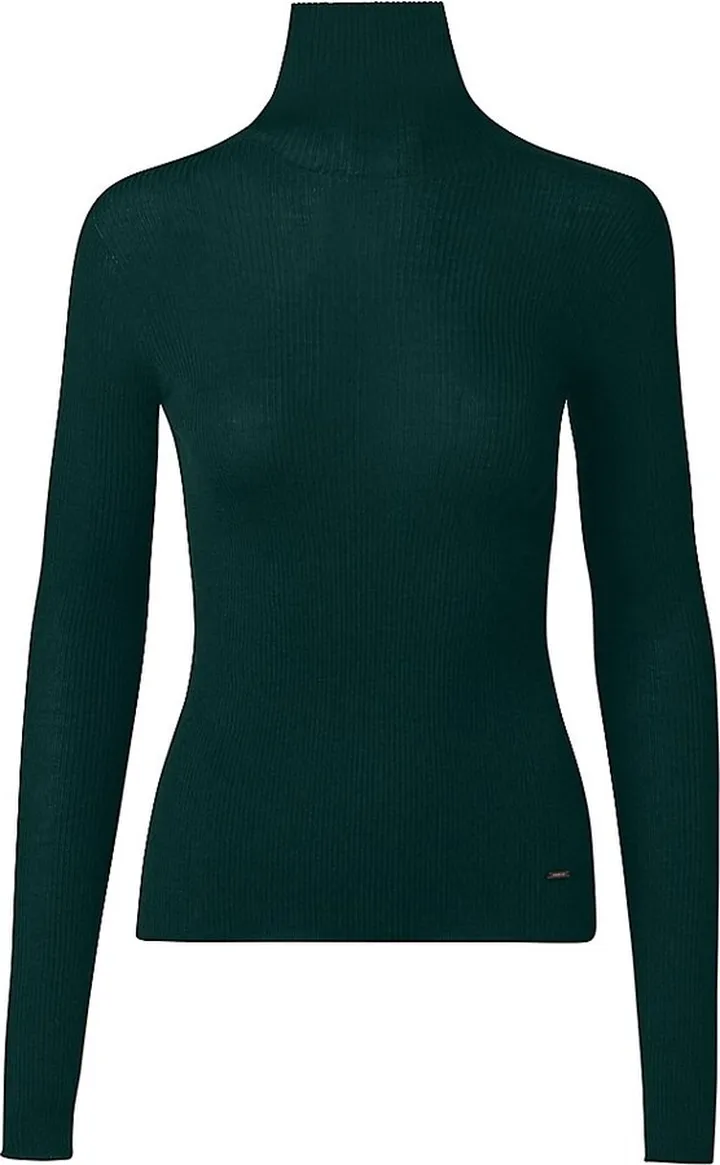 Ribbed Turtleneck Top