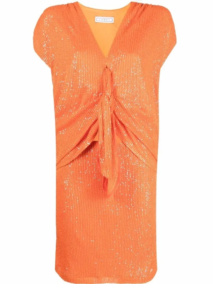 Sequin-Embellished Mini Dress