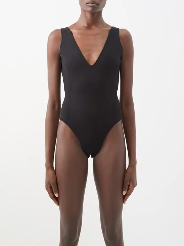 Vb Body V-neck Jersey Bodysuit