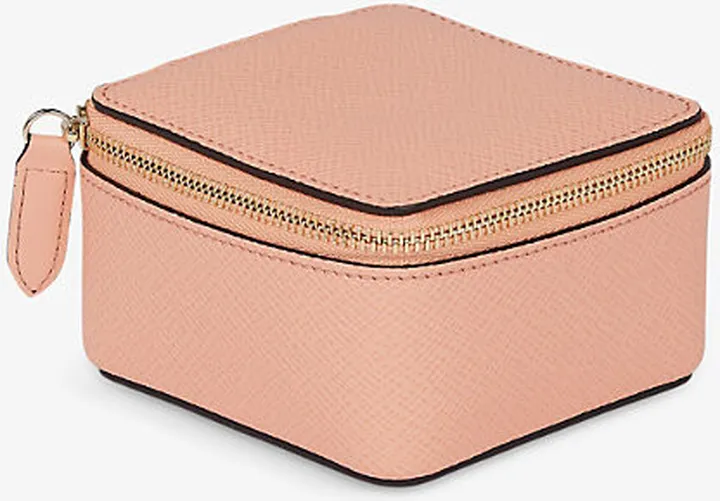 Womens Pink Panama Medium Leather Trinket Case