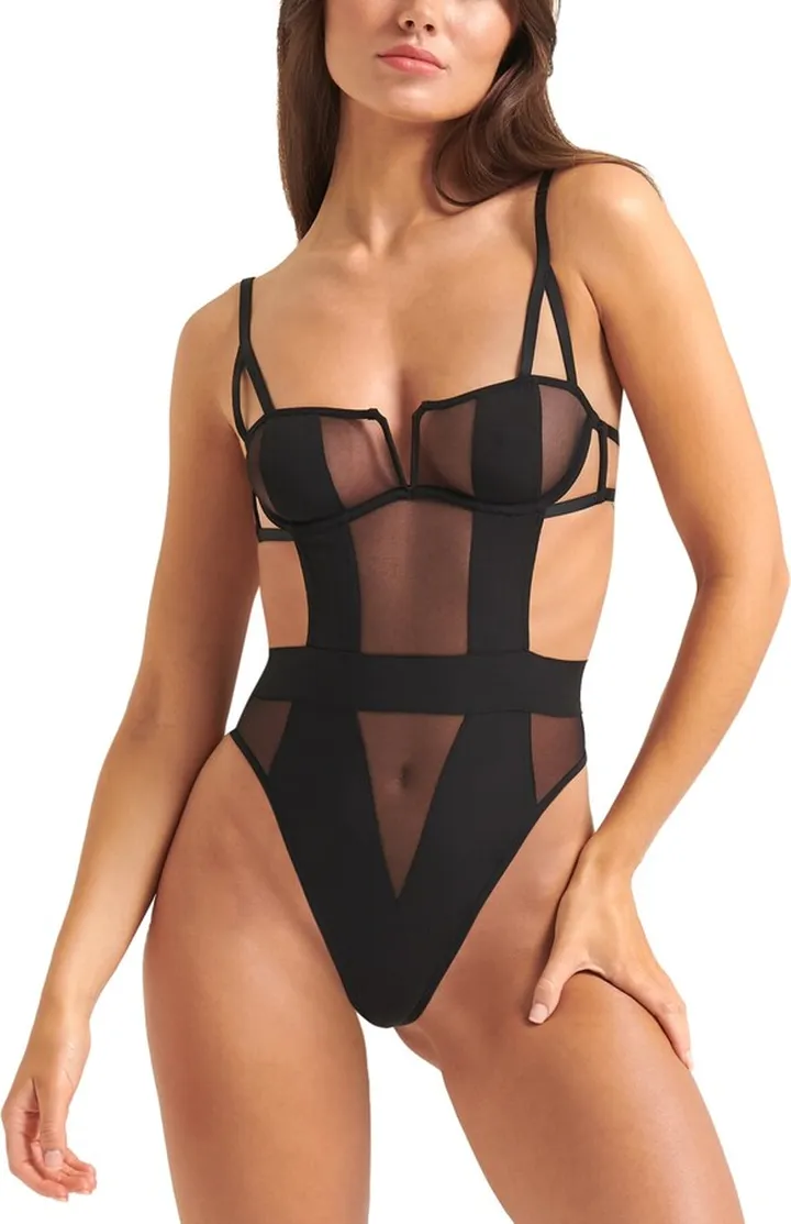Bluebella Women's Orla Mesh Wired Bodysuit 41582