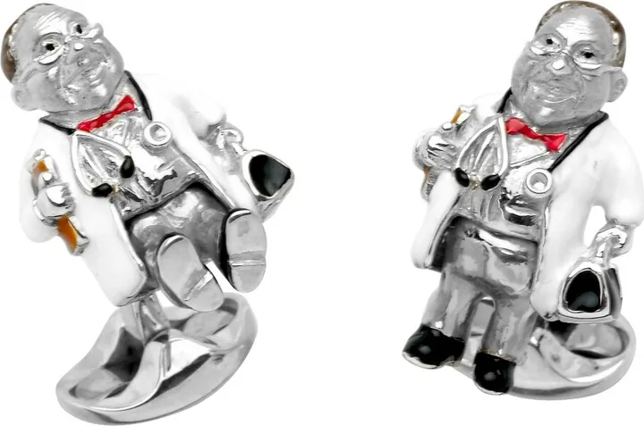 Deakin & Francis - Deakin & Francis Sterling Silver Doctor Cufflinks