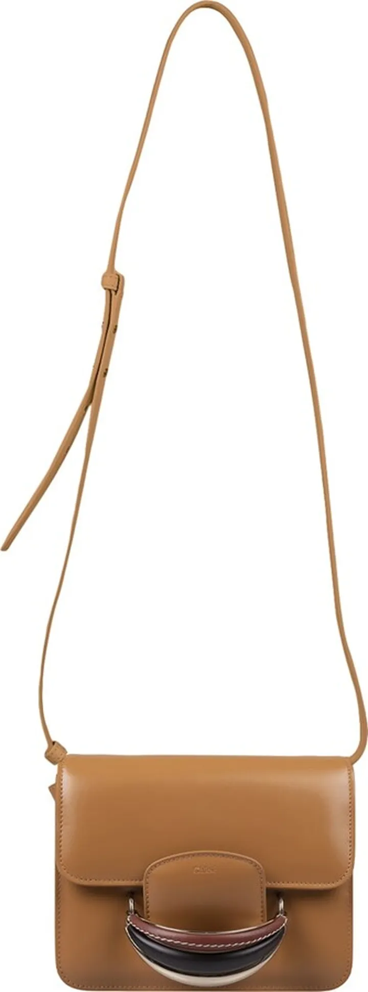 Kattie Shoulder Bag In Light Brown Shiny Leather