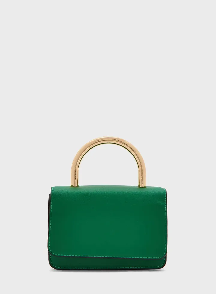 Gia Metal Handle Grab Bag