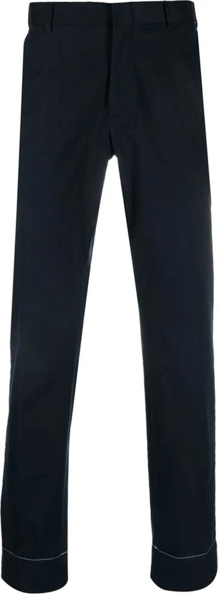 Cotton Slim-Cut Trousers