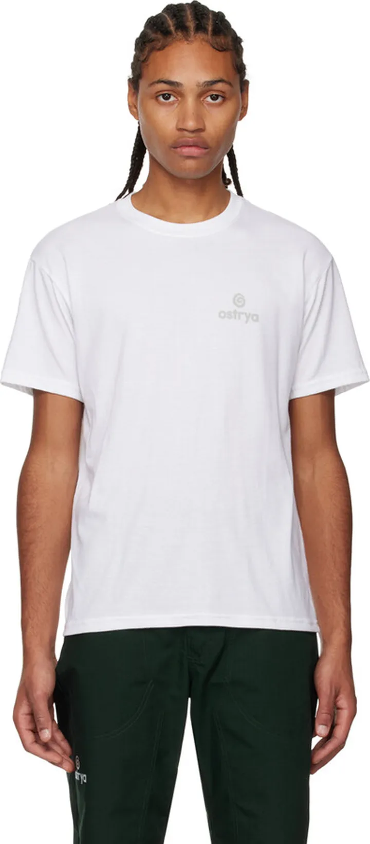 Ostrya White Screen Printed T-Shirt